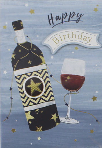 Picture of HAPPY BIRTHDAY CARD WINE